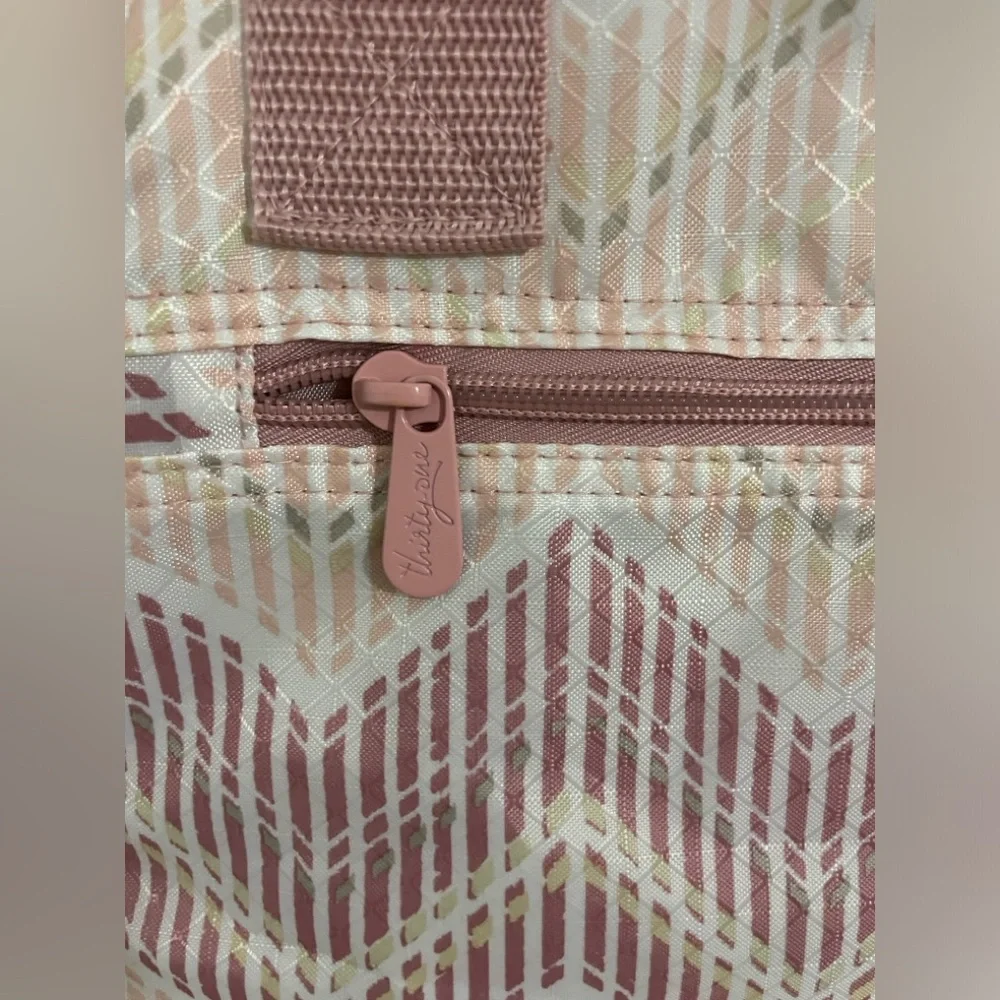 thirty-one Pink Chevron Baby Diaper Bag